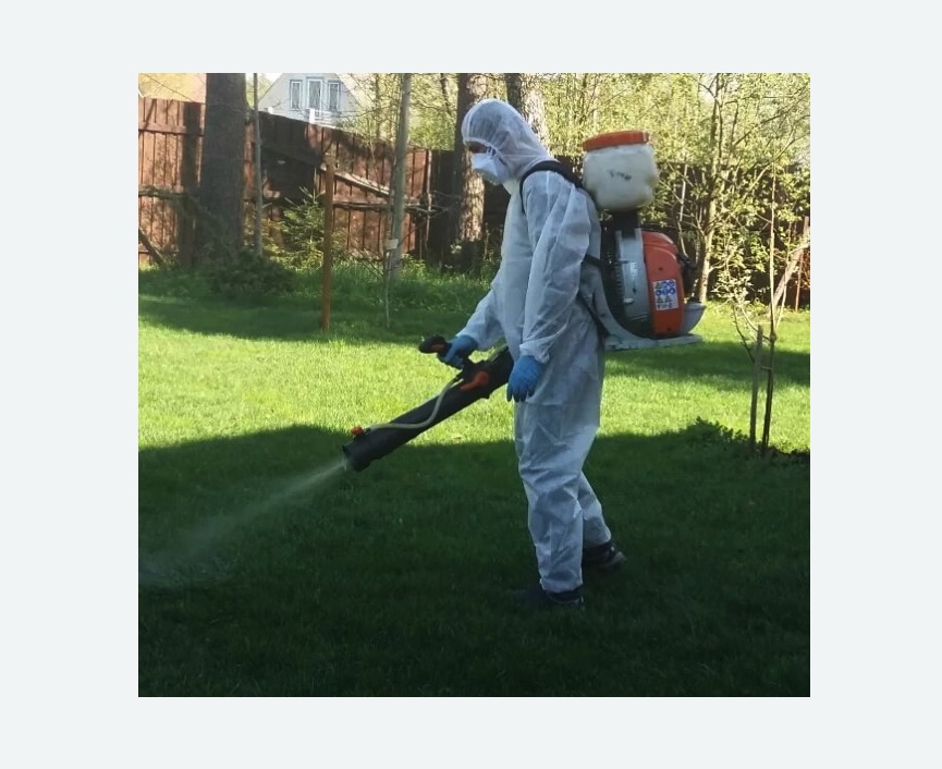 Обработка территории от клещей в Ломоносовском районе Москвы